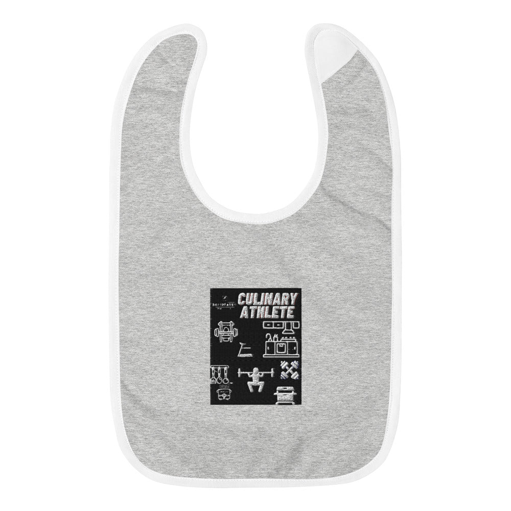 Embroidered Baby CULINARY ATHLETE Bib