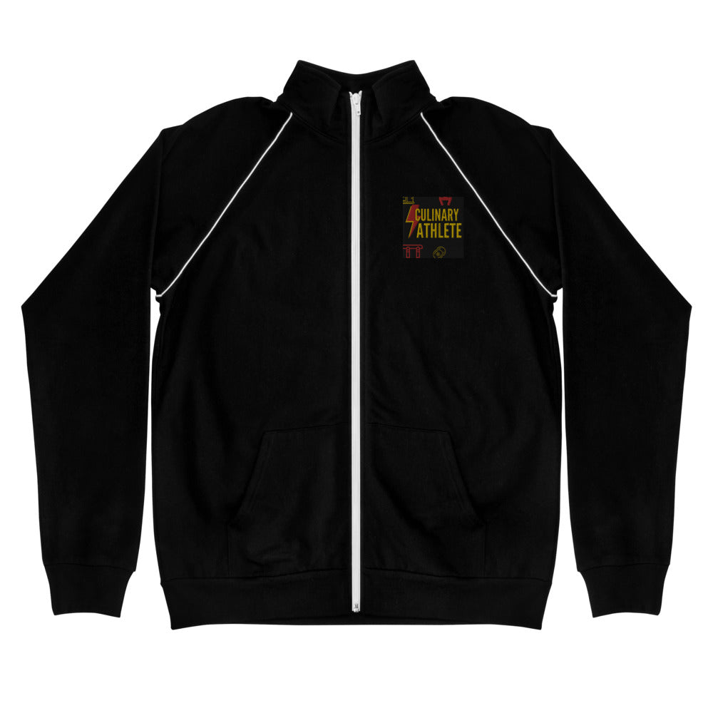 CULINARY ATHLETE Piped Fleece Jacket