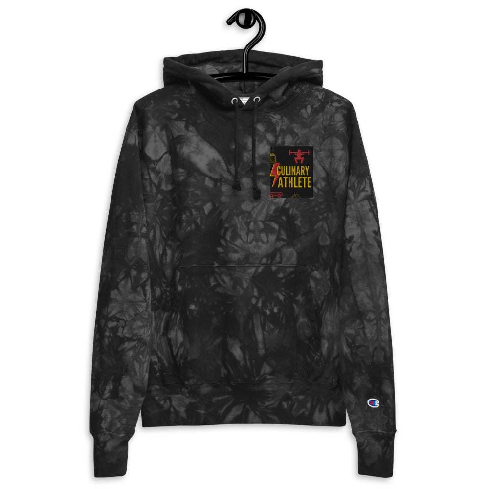CULINARY ATHLETE Unisex Champion tie-dye hoodie