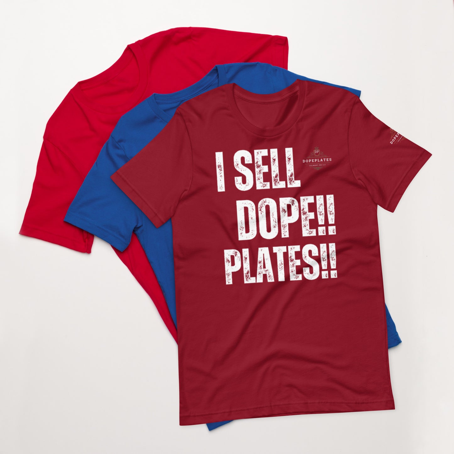 I SELL DOPE PLATES Unisex t-shirt