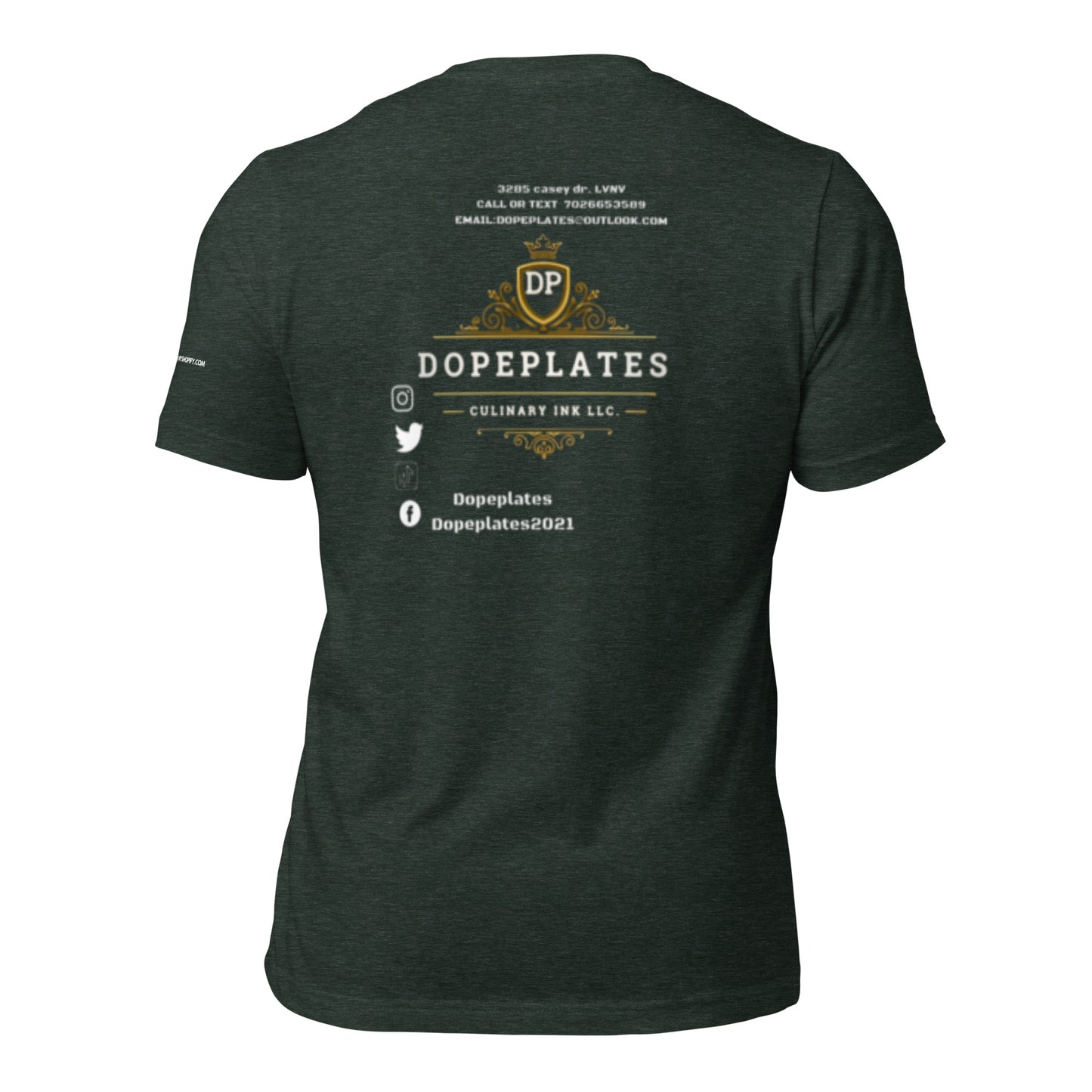 DOPEPLATES ADDICTED 2 FLAVOR t-shirt