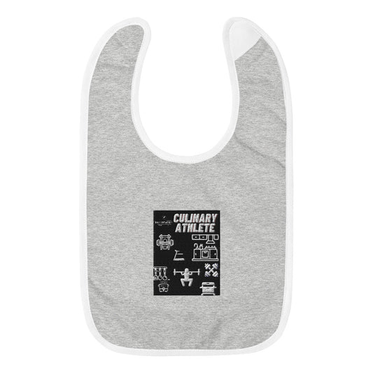 Embroidered Baby CULINARY ATHLETE Bib