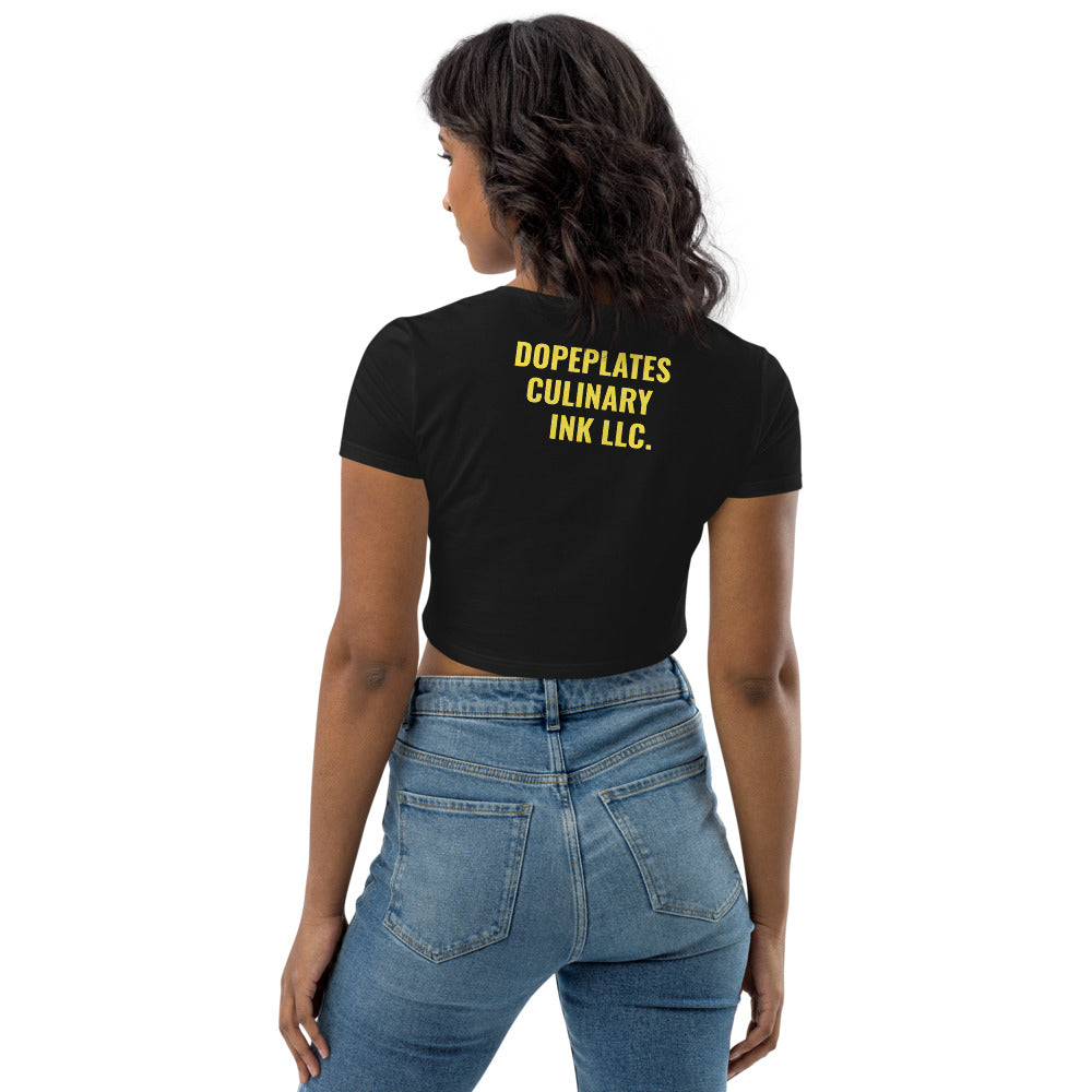 "Culinary Athlete Organic Crop Top