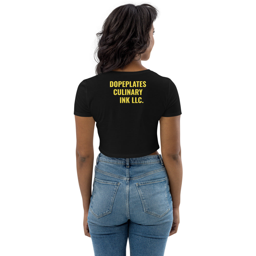 "Culinary Athlete Organic Crop Top