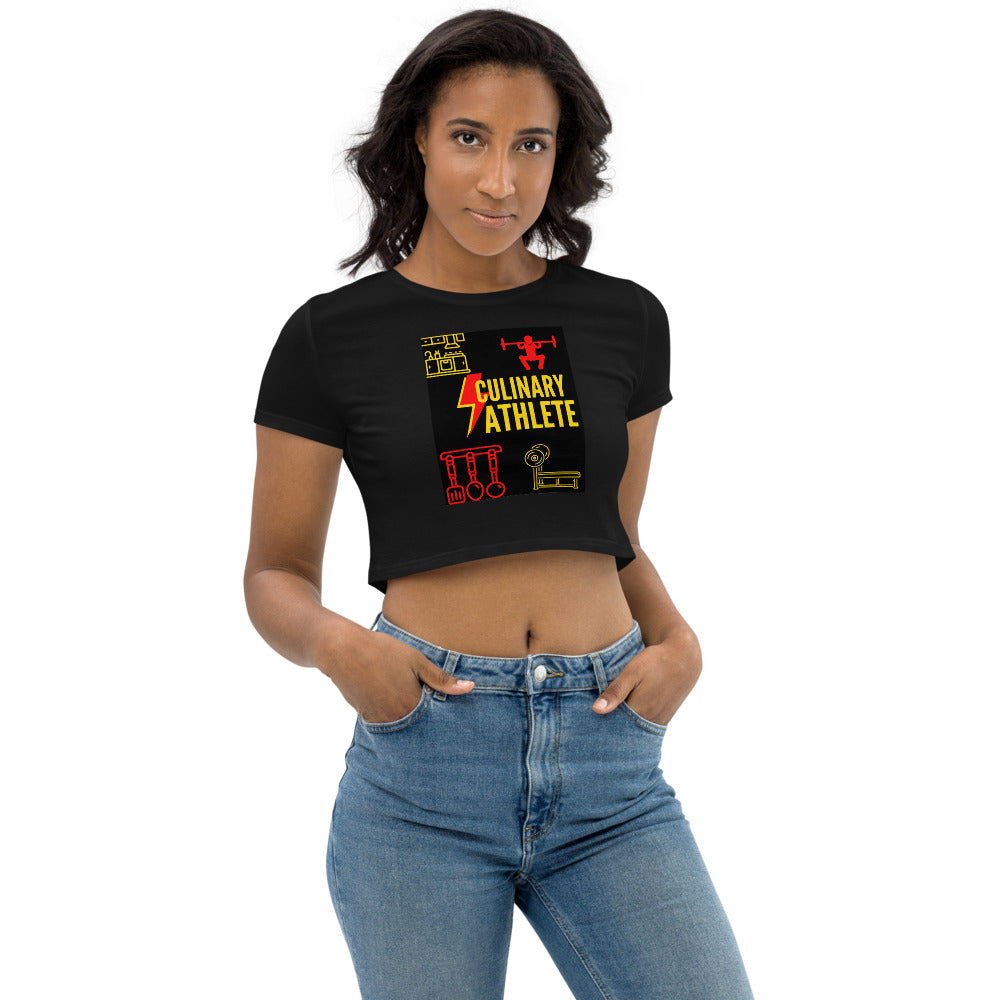 "Culinary Athlete Organic Crop Top
