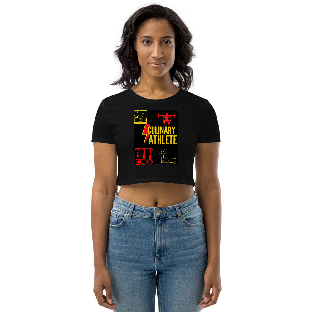 "Culinary Athlete Organic Crop Top