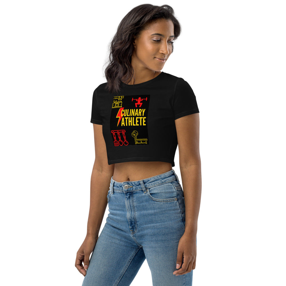 "Culinary Athlete Organic Crop Top