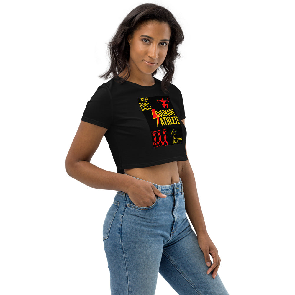 "Culinary Athlete Organic Crop Top
